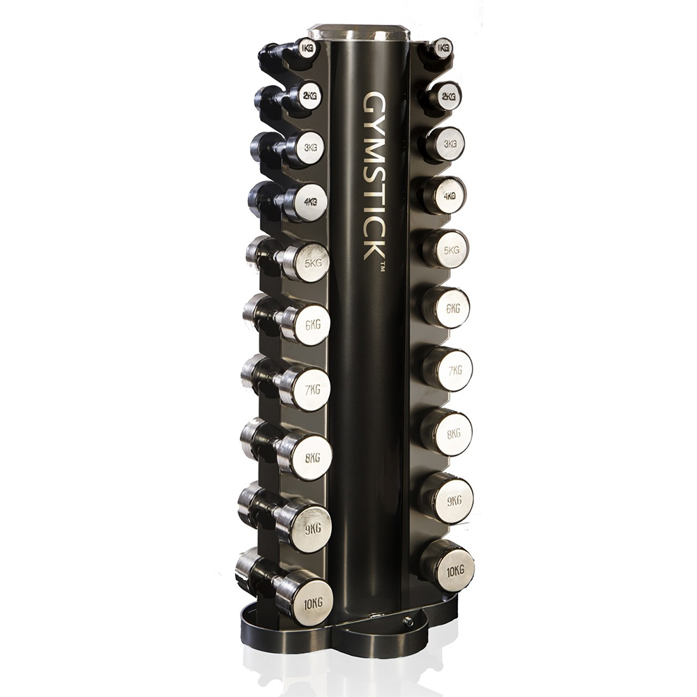 Ställ Gymstick Tower Rack med Hantlar